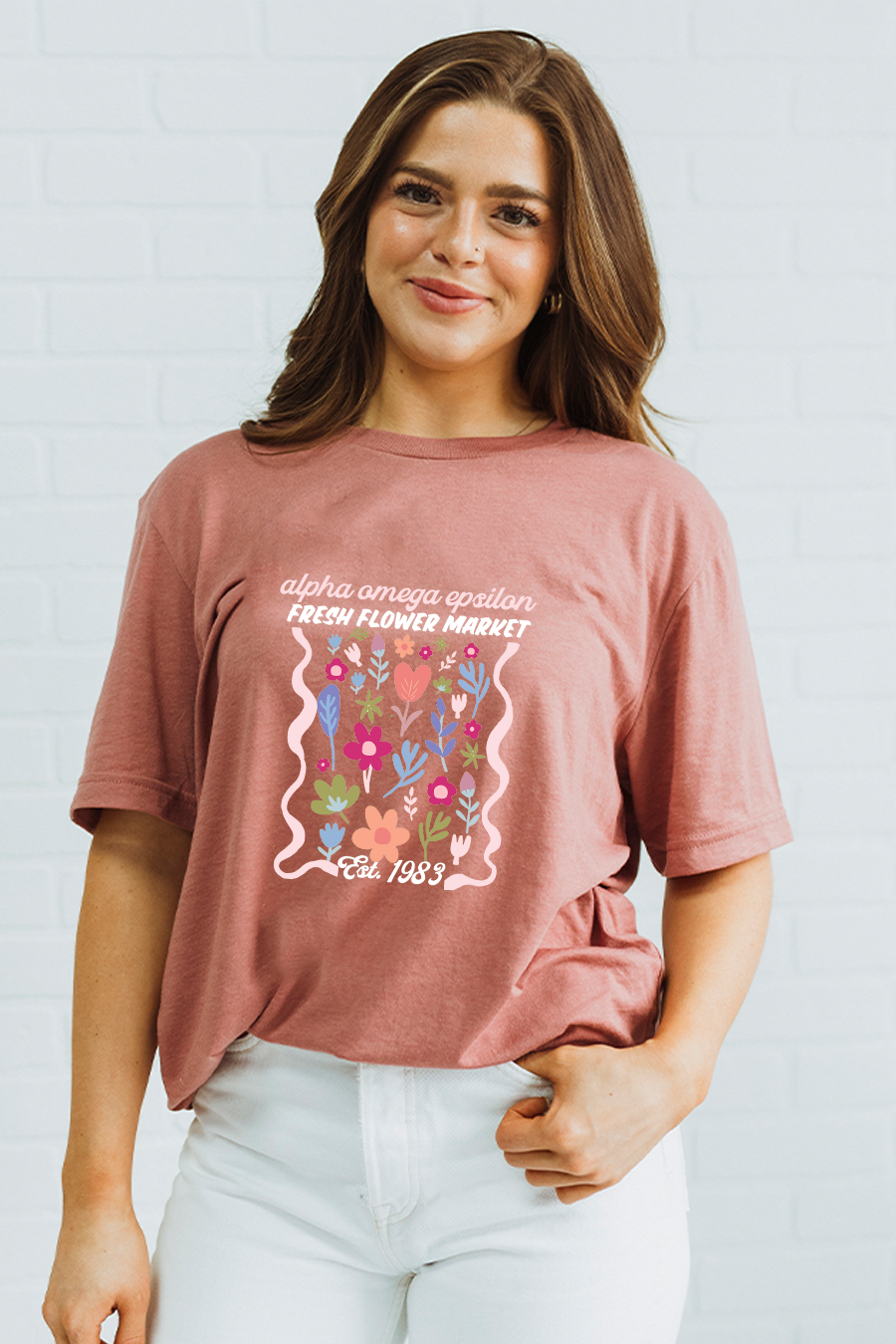 Fresh Flower Market Tee - Alpha Omega Epsilon
