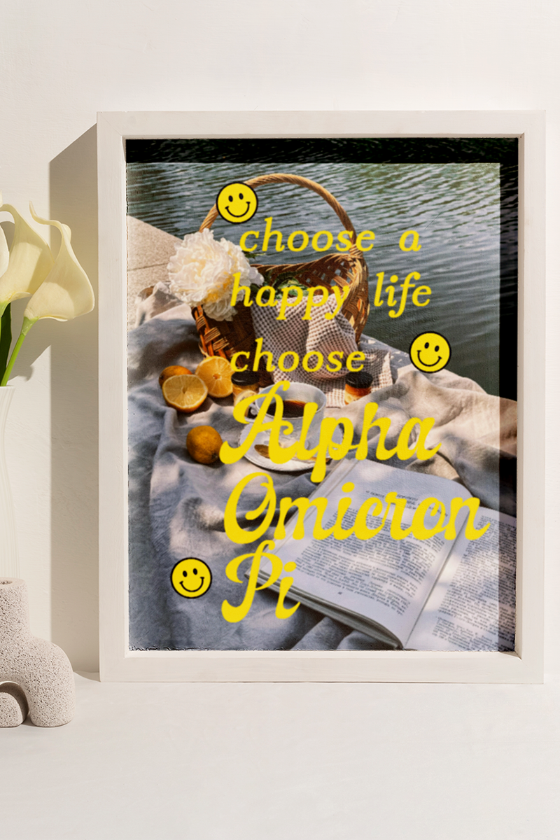 Art Print #24 - Alpha Omicron Pi (8.5"x11")