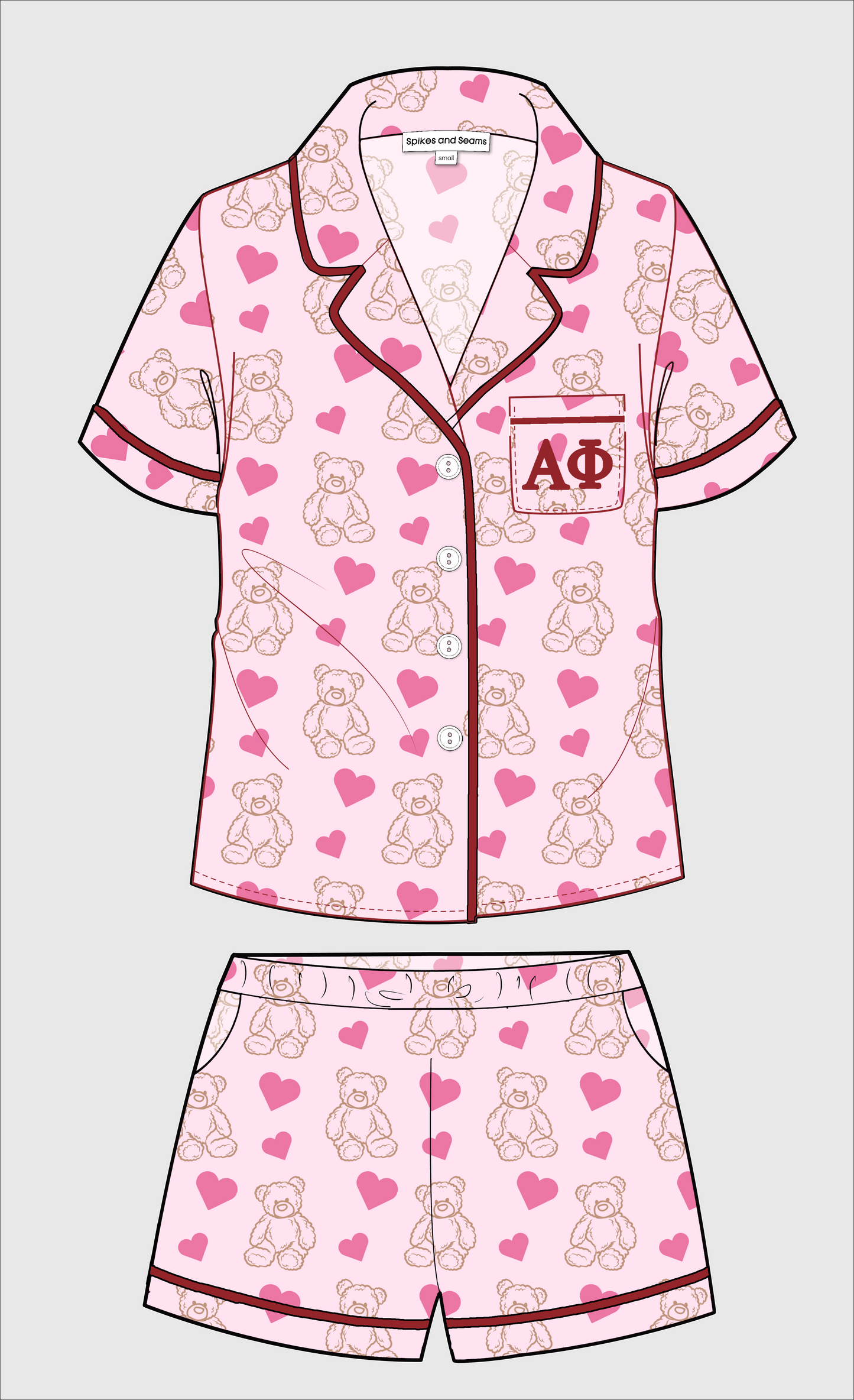 Alpha Phi Cozy Cubs Pajamas