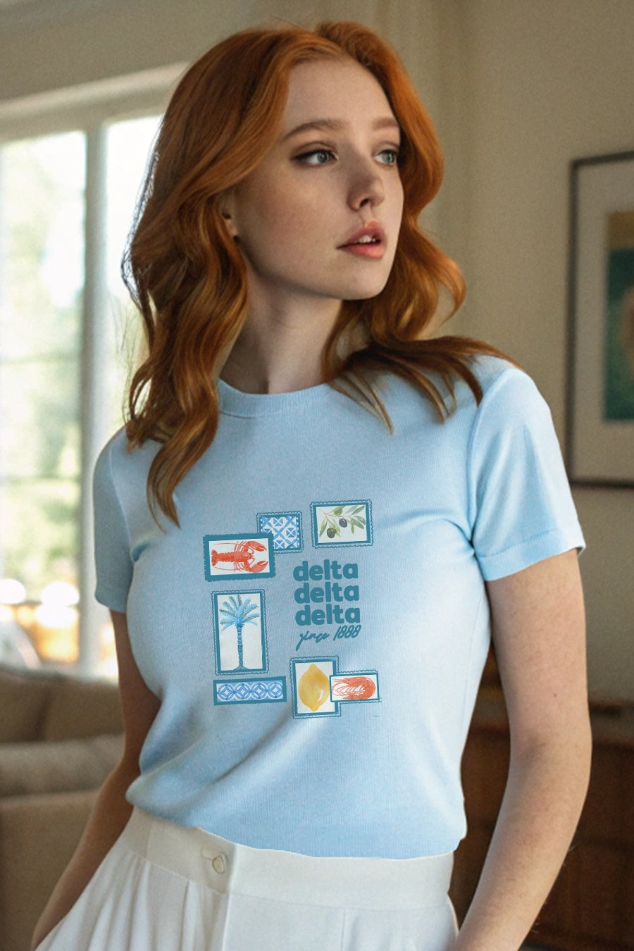 Light Blue Mediterranean Tee