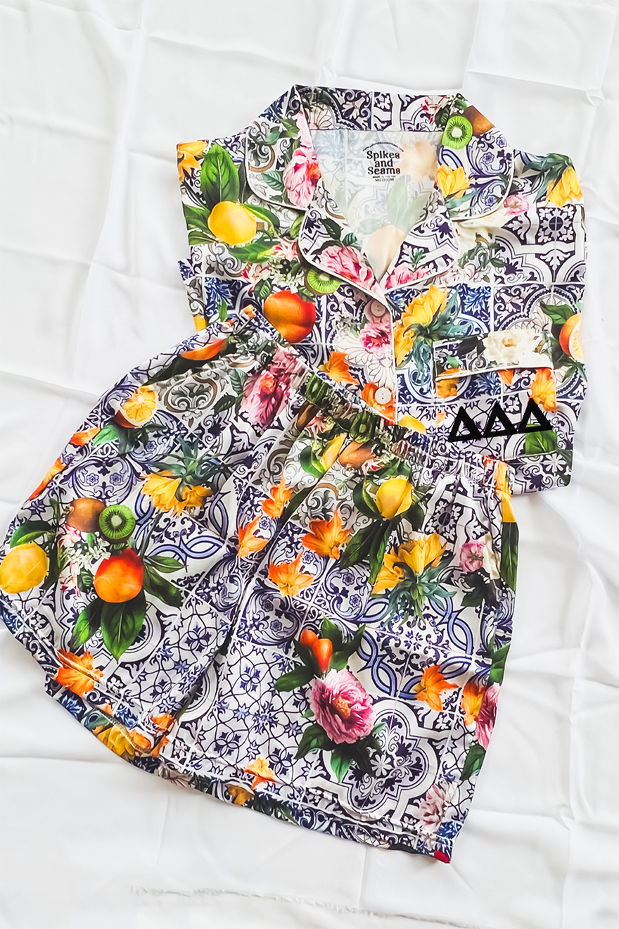 Greek Letter Sicilian Fruit Pajamas - Delta Delta Delta