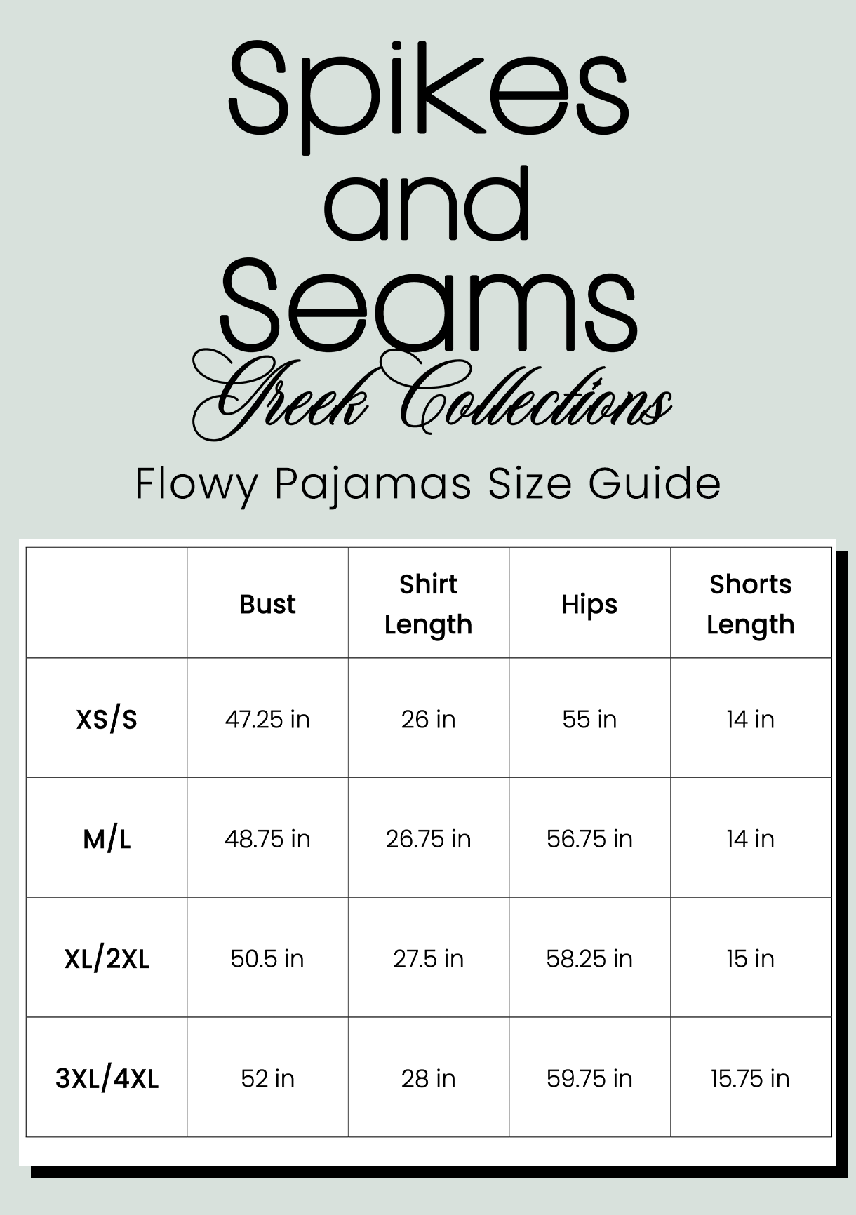 Dark Navy Flowy Pajamas with Greek Letters - Phi Sigma Rho - Spikes and Seams Greek