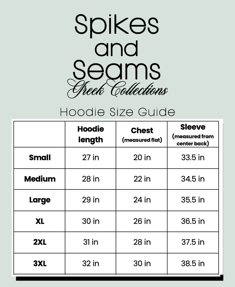 Blue Daisy Hoodie - Phi Sigma Sigma - Spikes and Seams Greek