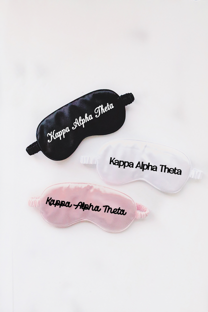 Custom Sleep Mask - Black, White, & Pink