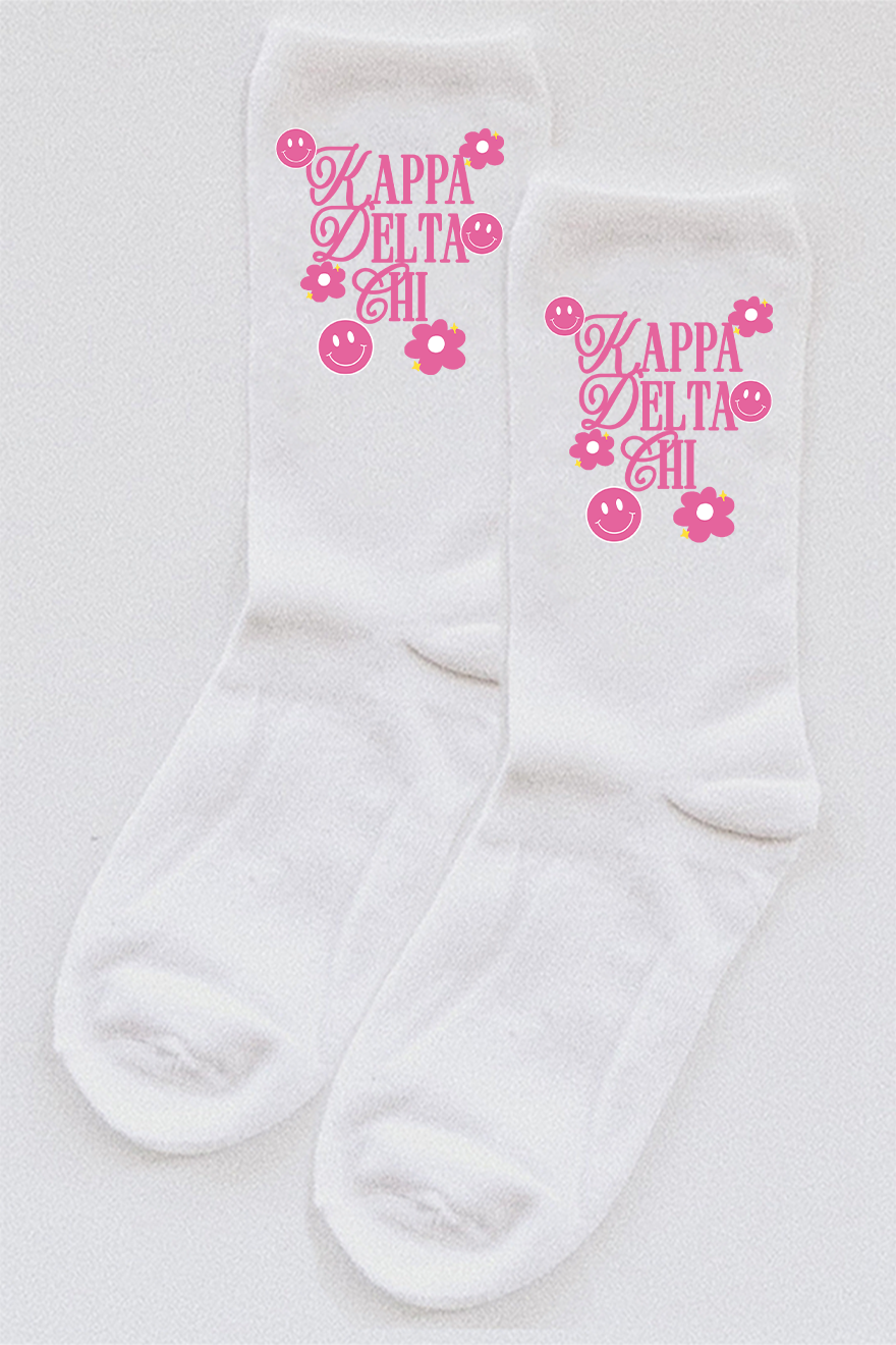 Pink Accent socks - Kappa Delta Chi