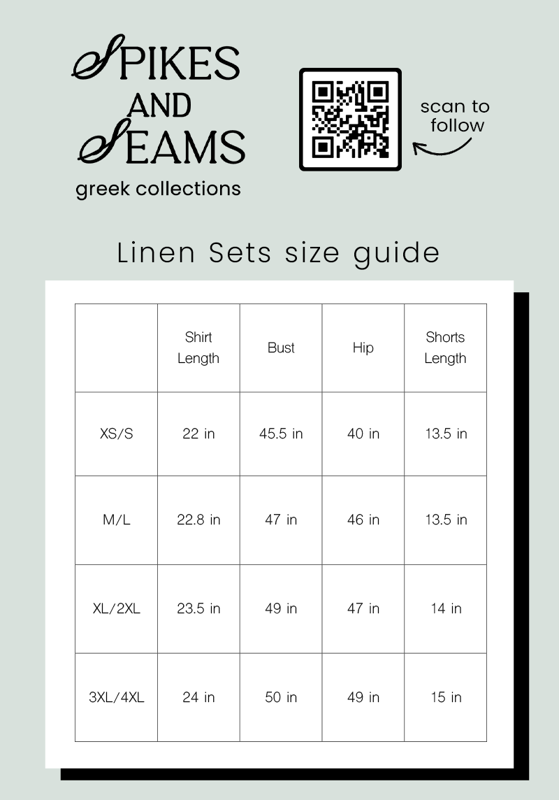 Blue Linen Matching Set - Alpha Delta Pi