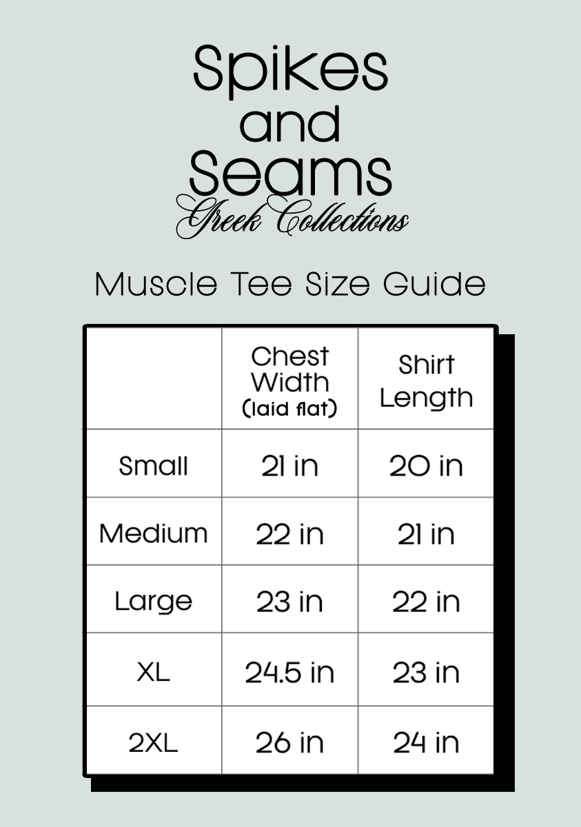 Create Your Own Luck Muscle Tee - Alpha Sigma Tau - Spikes and Seams Greek