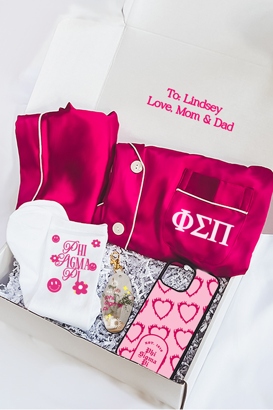 Pink Berry Pajamas Gift Box - Phi Sigma Pi
