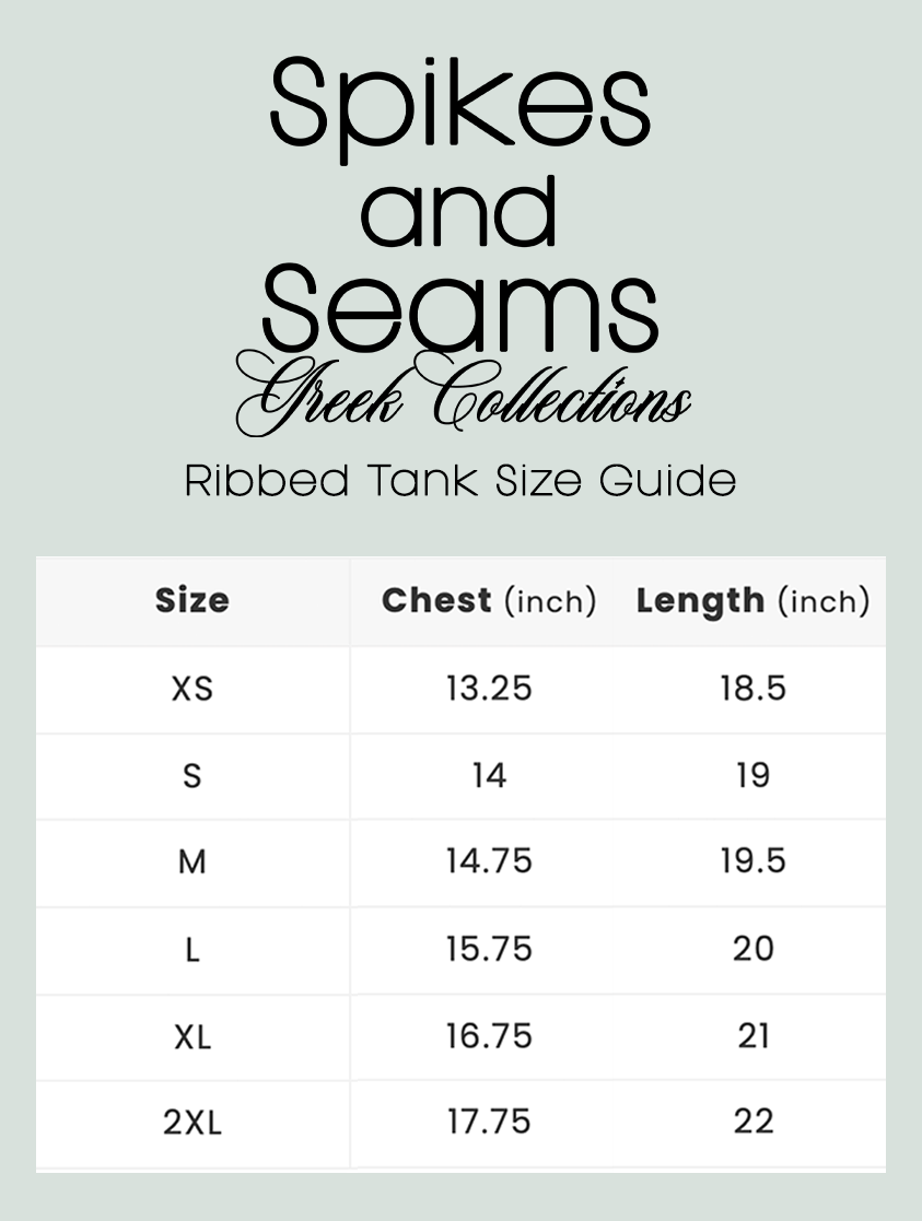 Red Sparkle Text Sorority Tank - Chi Omega