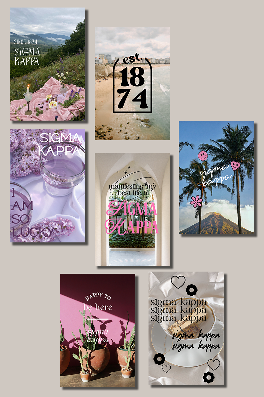 Collage Kit #5 - Sigma Kappa - Spikes and Seams Greek