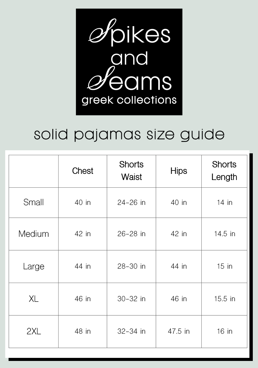 Eucalyptus Greek Letter Pajamas - Kappa Delta Chi - Spikes and Seams Greek