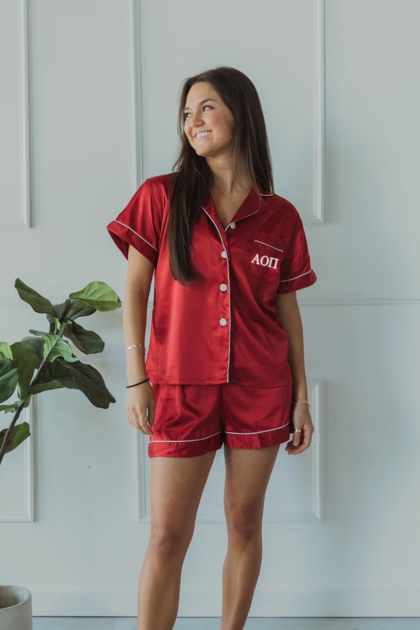 2XL Burgundy shorts for Isabella Phillips - Spikes and Seams Greek