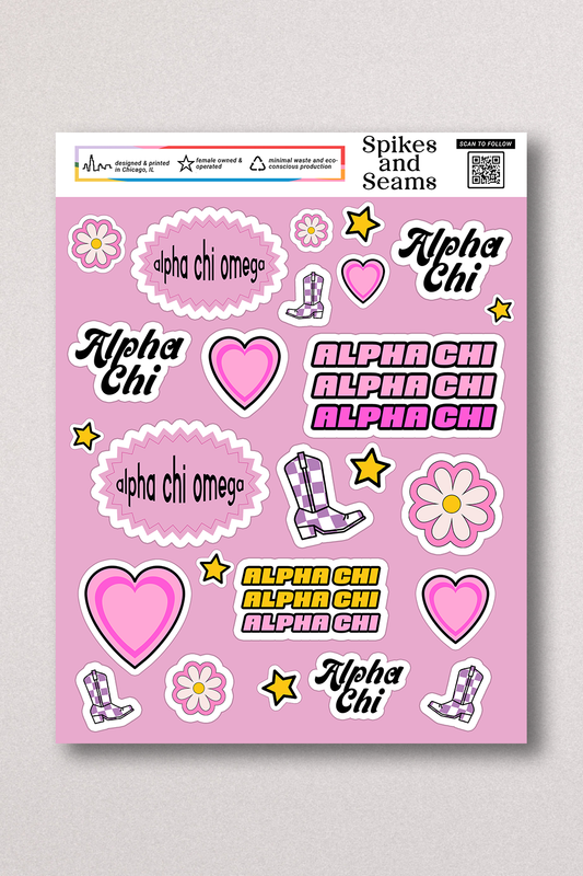 Sticker Sheet #12 - Alpha Chi Omega