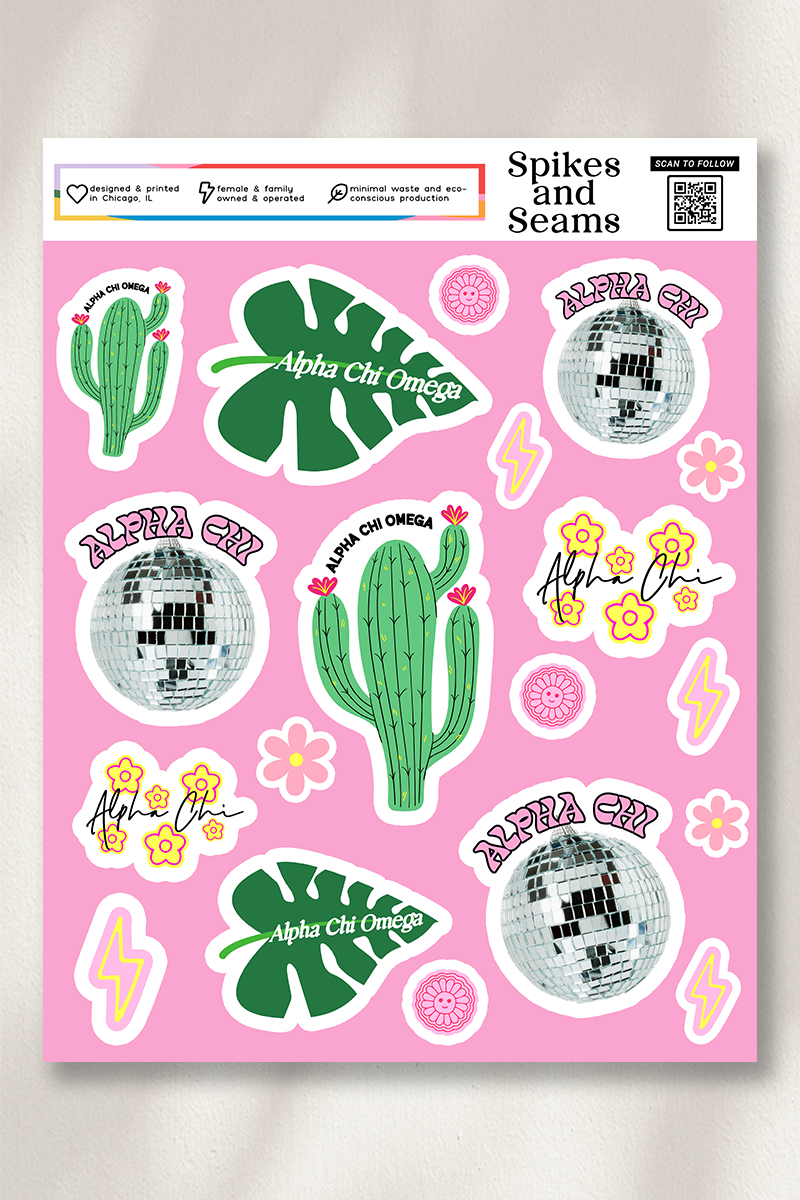 Sticker sheet #15 - Alpha Chi Omega