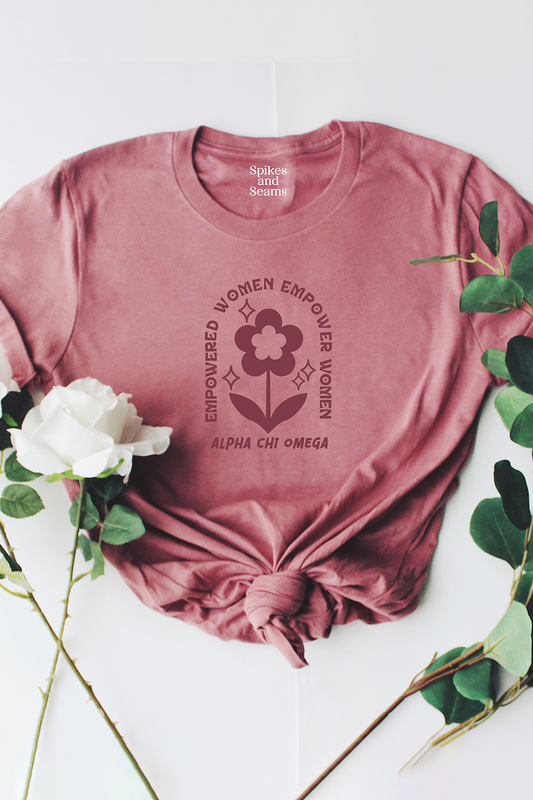 Empowered Women tee - Alpha Chi Omega