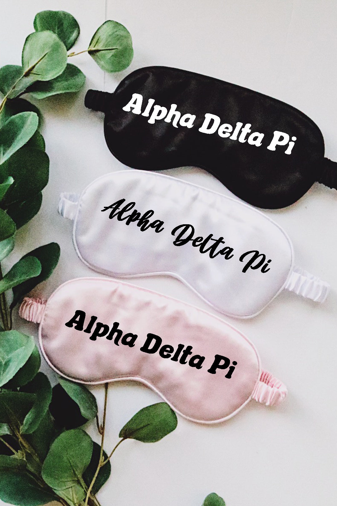 Alpha Delta Pi sleep mask - Spikes and Seams Greek