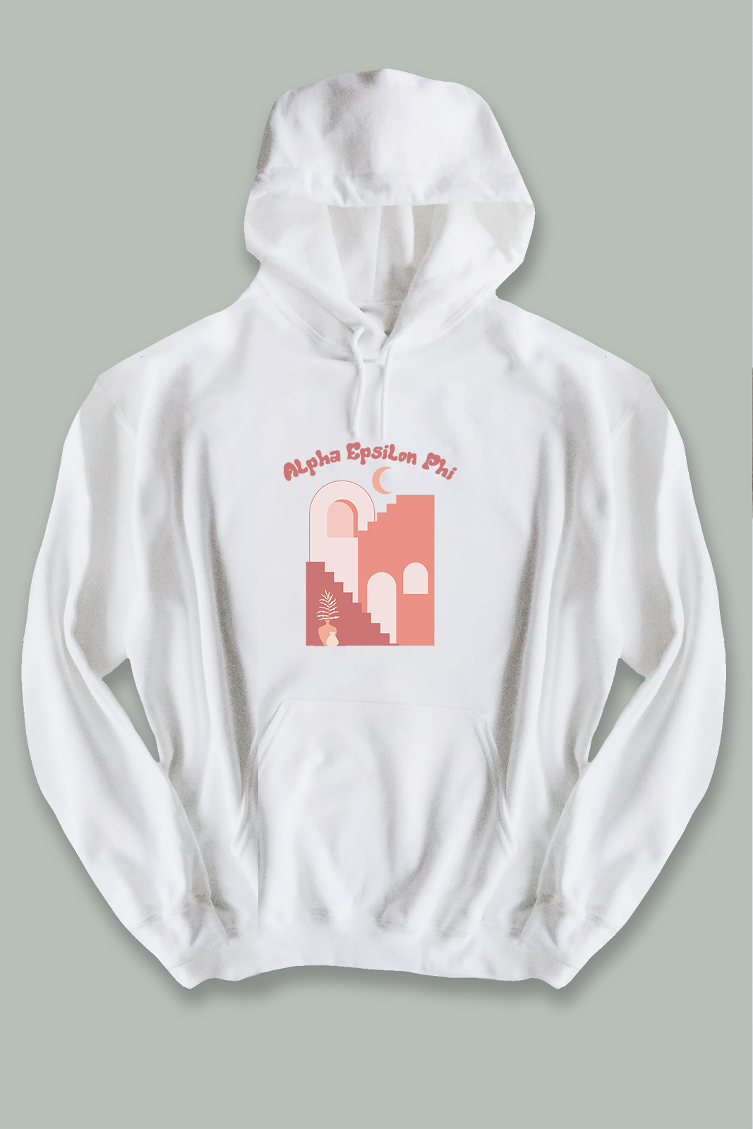 Tangerine hoodie - Alpha Epsilon Phi - Spikes and Seams Greek