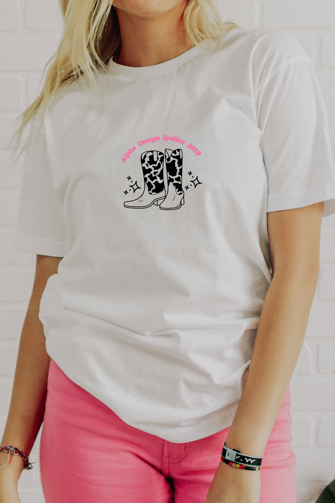 Cowboy Boots tee - Alpha Omega Epsilon