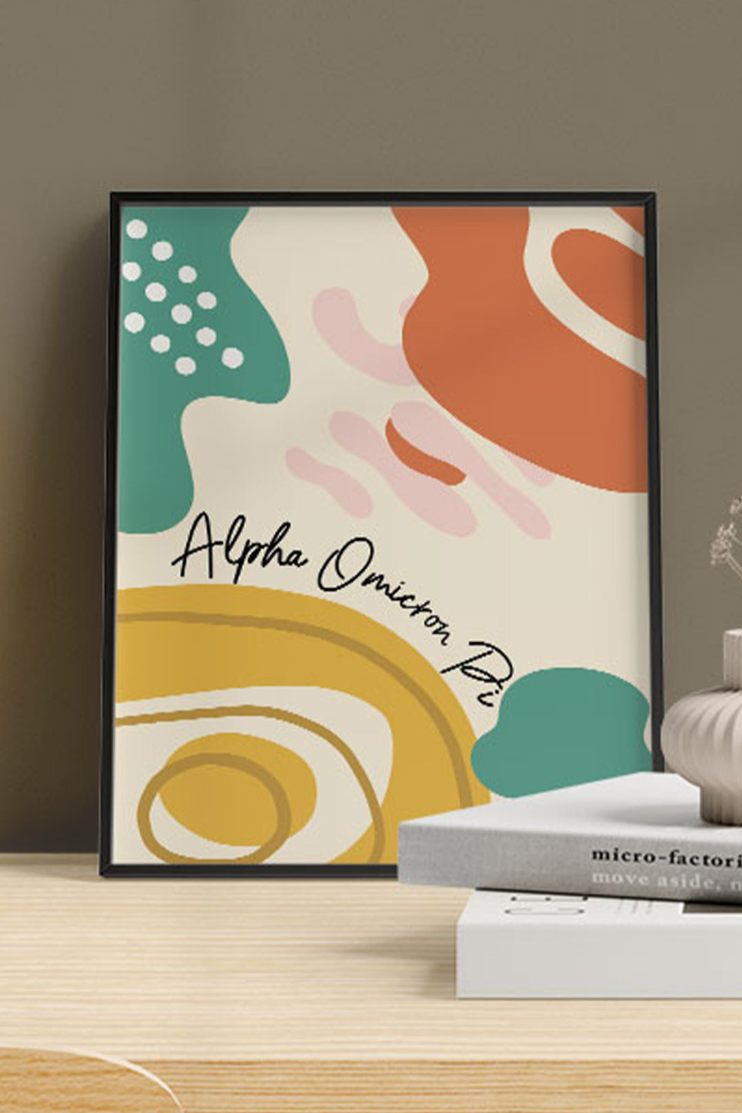 Art Print #3 - Alpha Omicron Pi - Spikes and Seams Greek