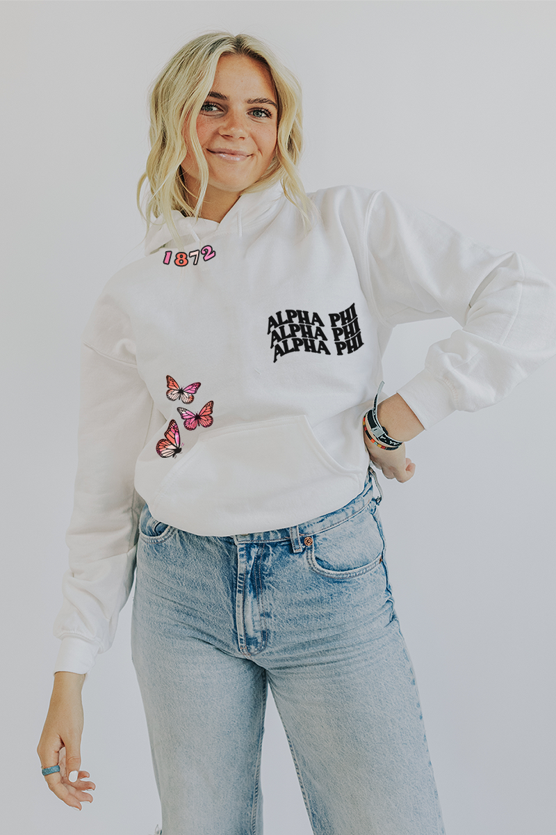 Butterfly Established hoodie - Alpha Phi