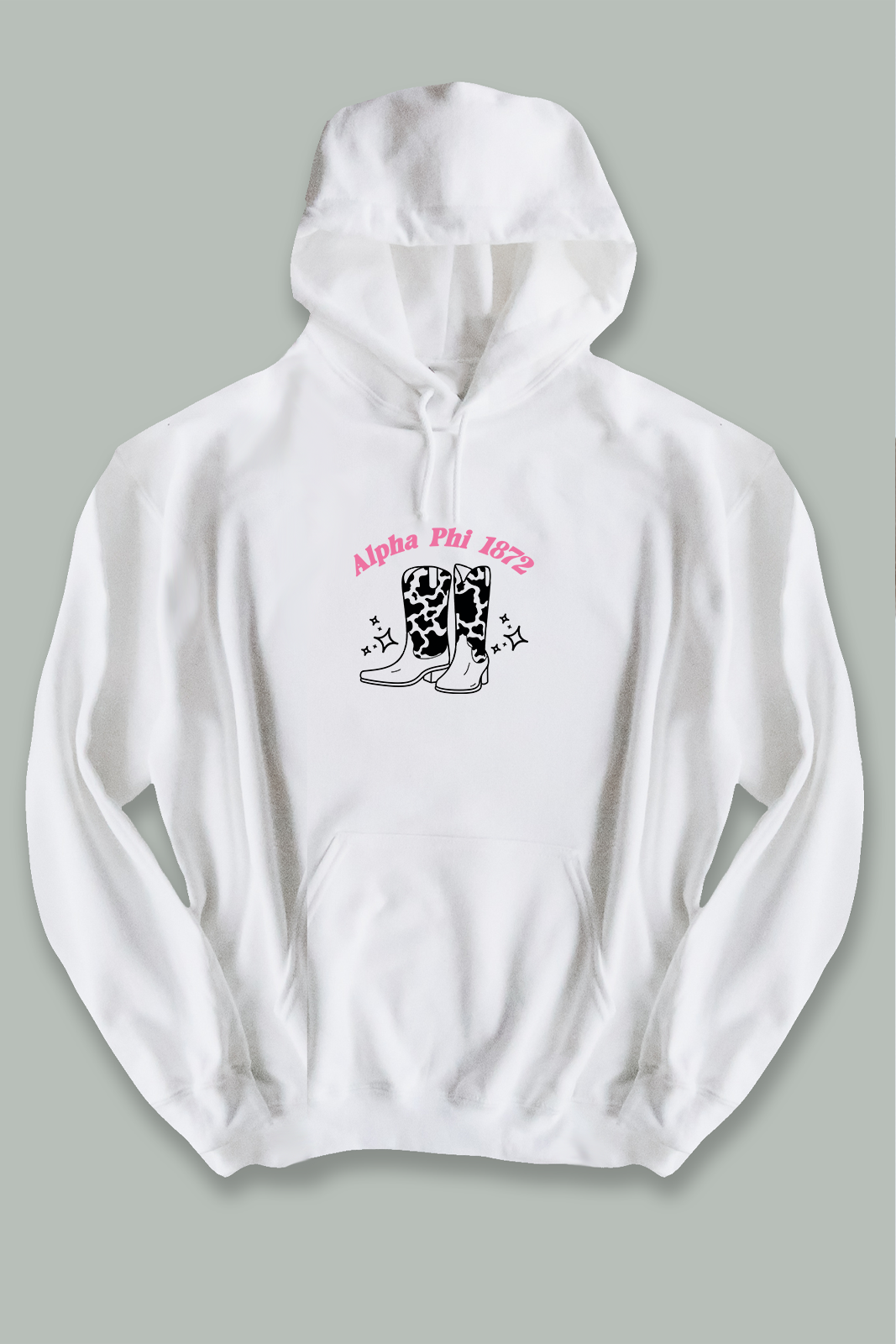 Alpha Phi Cowboy hoodie - Spikes and Seams Greek