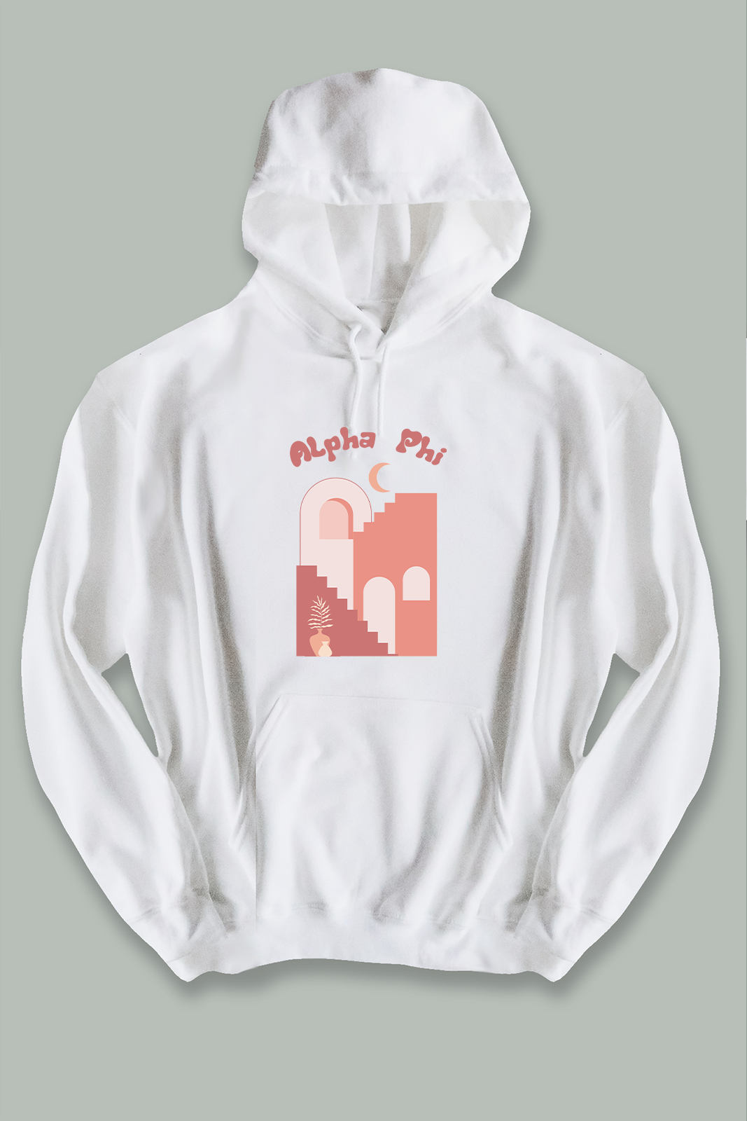 Alpha Phi Tangerine hoodie - Spikes and Seams Greek