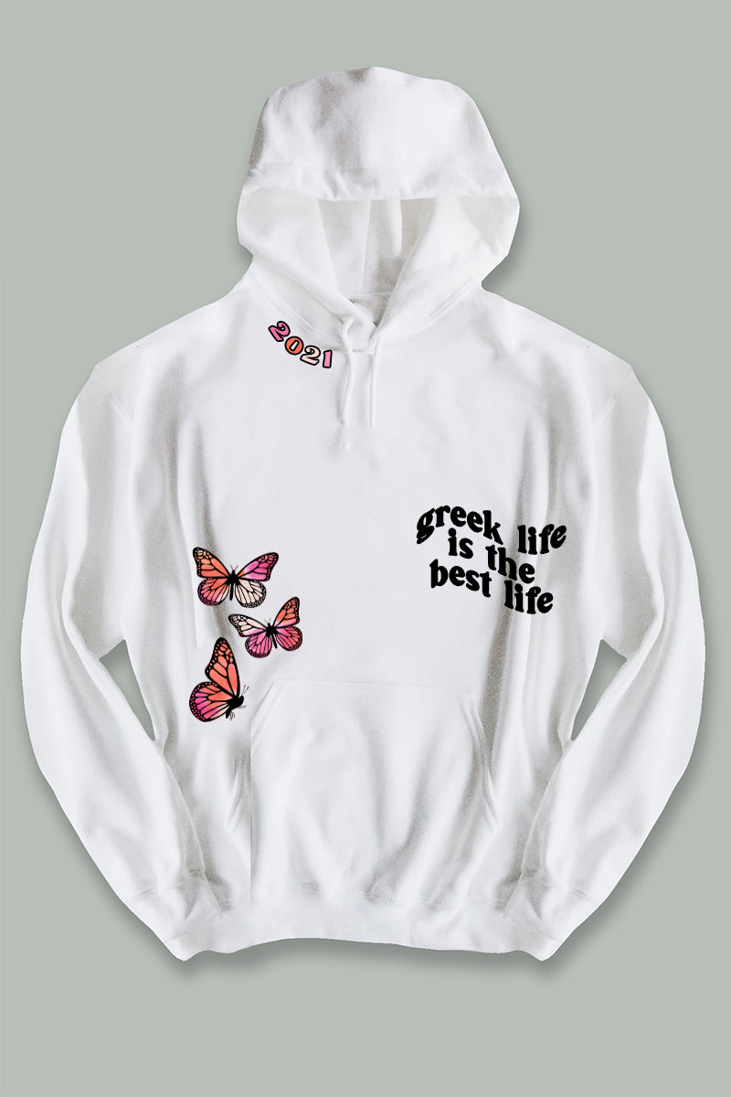 Sorority Family Butterflies hoodie - Spikes and Seams Greek