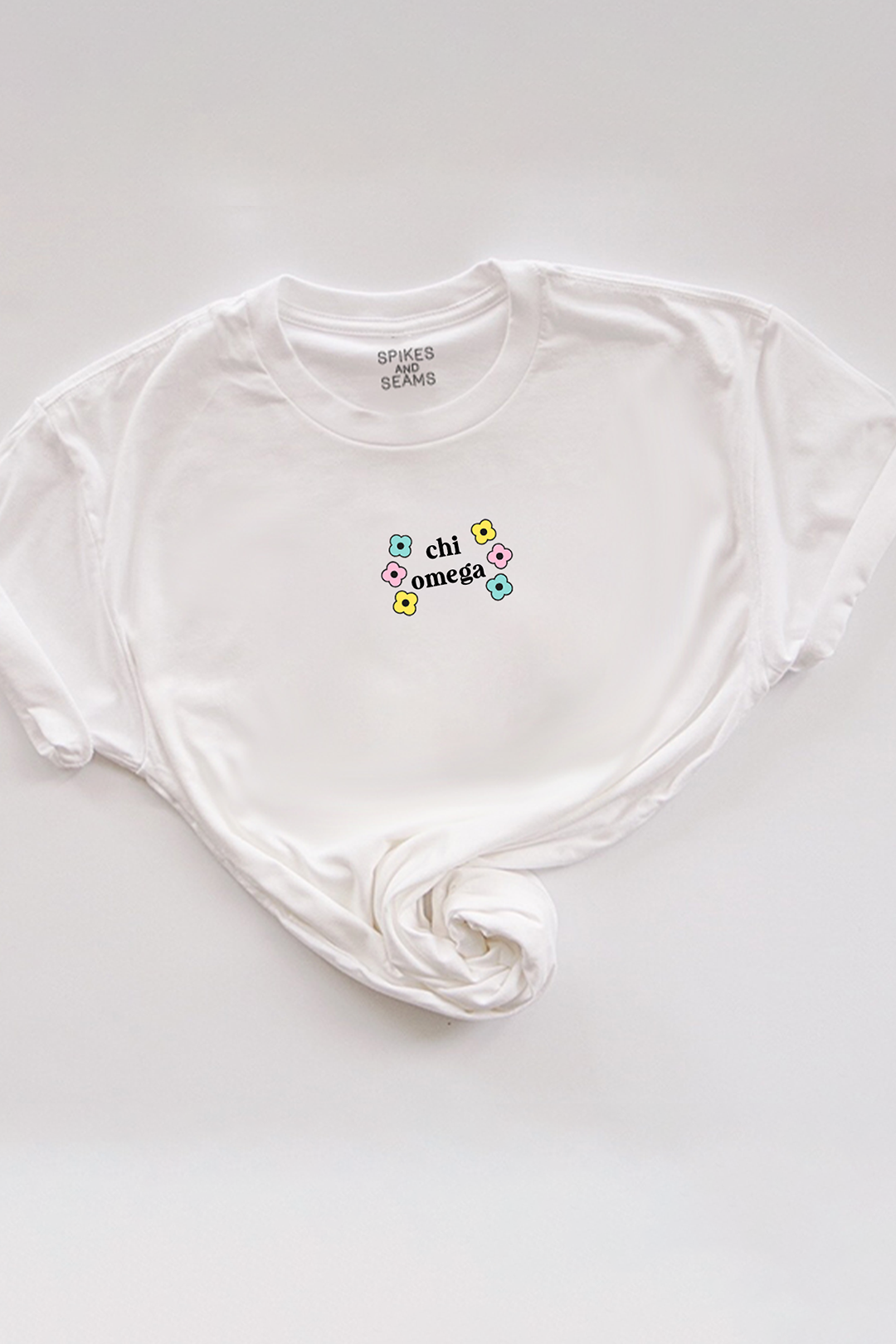 Flower Design tee - Chi Omega