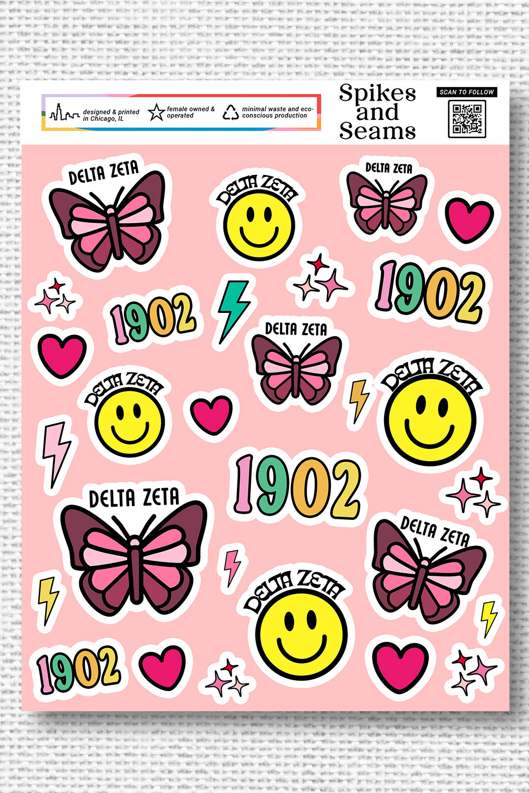 Sticker sheet #10 - Delta Zeta