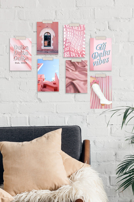 Pink Collage Kit - Delta Delta Delta