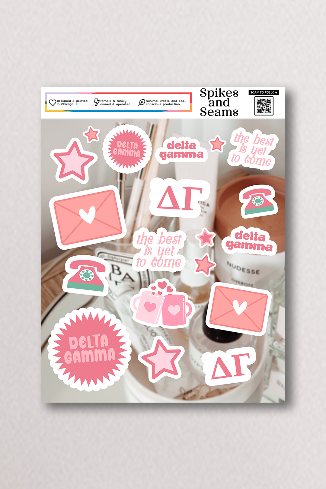Sticker Sheet #17 - Delta Gamma