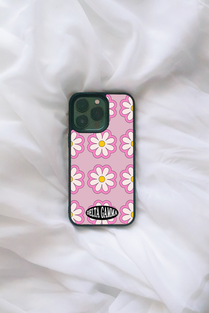 Daisy Print iPhone case - choose your text!