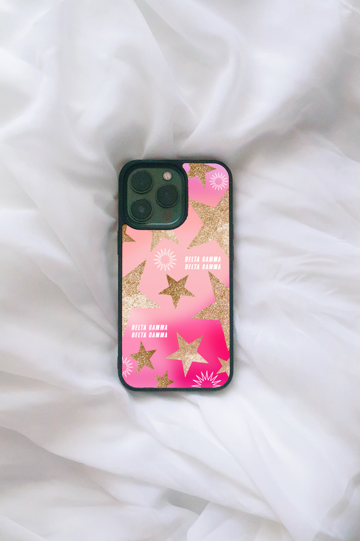 Gold Stars iPhone case - Delta Gamma