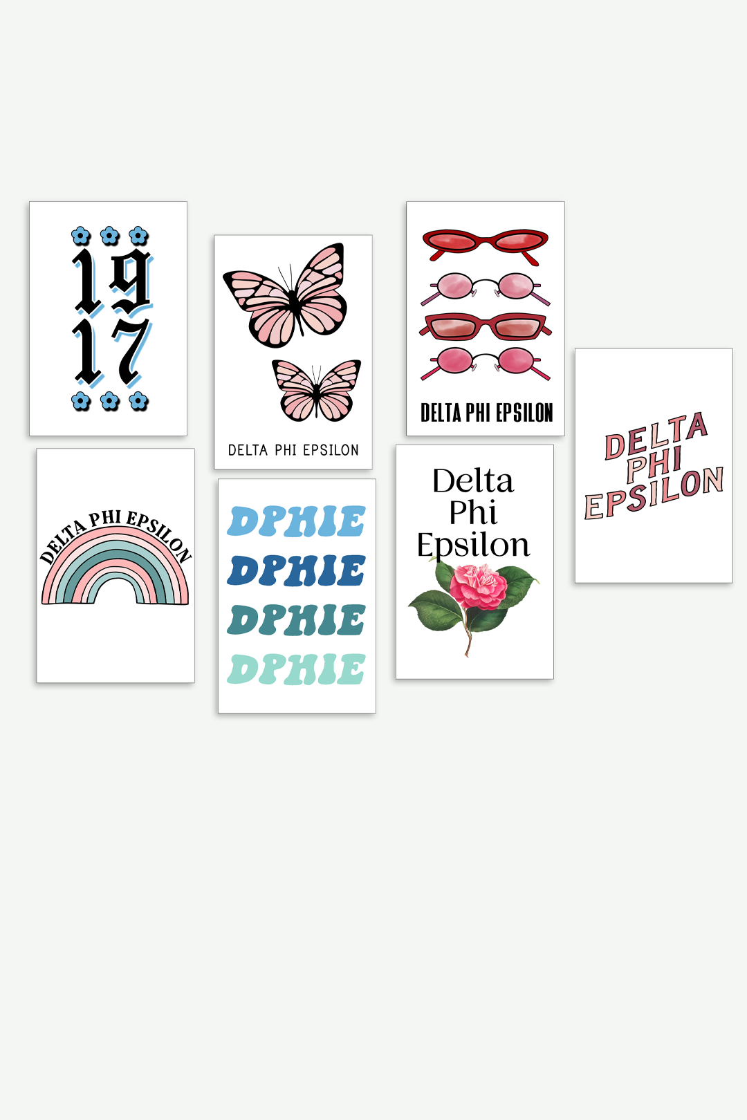 Collage kit #1 - Delta Phi Epsilon - Spikes and Seams Greek