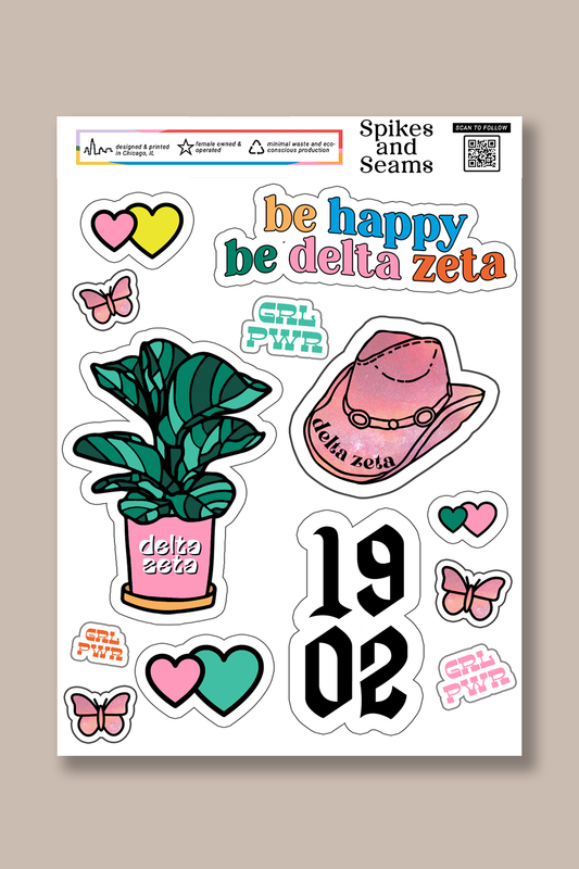 Sticker Sheet #9 - Delta Zeta