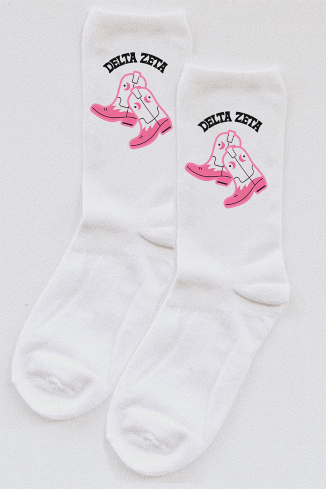 Cowboy boots socks - Delta Zeta - Spikes and Seams Greek