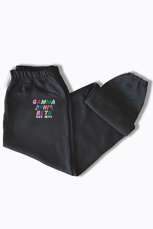 Black sweatpants - Gamma Phi Beta