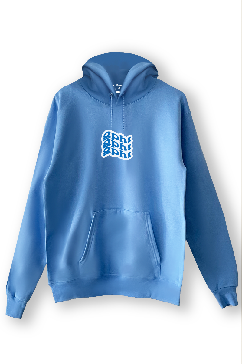 Blue Design hoodie - GPhi - Spikes and Seams Greek