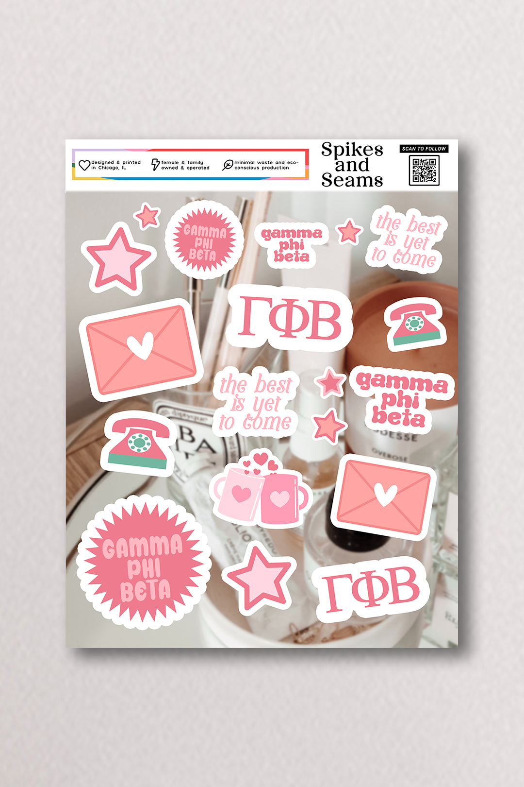 Sticker Sheet #17 - Gamma Phi Beta