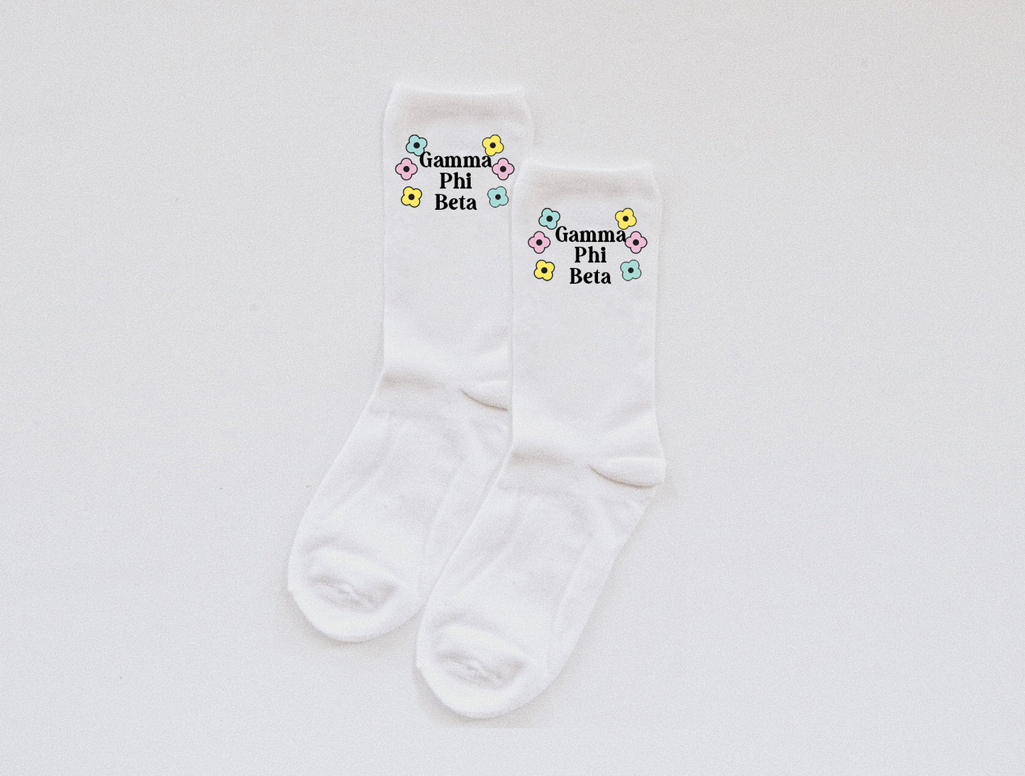 floral Sorority socks - Spikes and Seams Greek