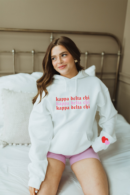 Heart Sleeve hoodie - Kappa Delta Chi