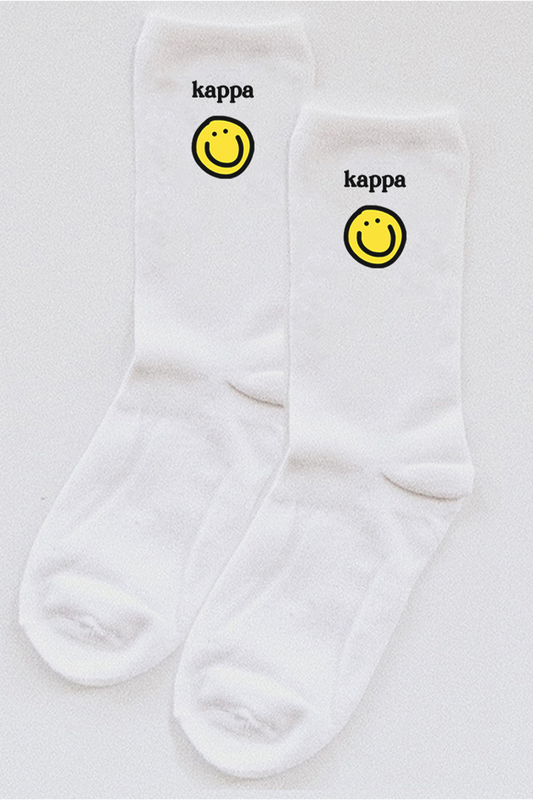 Yellow Smiley socks - Kappa