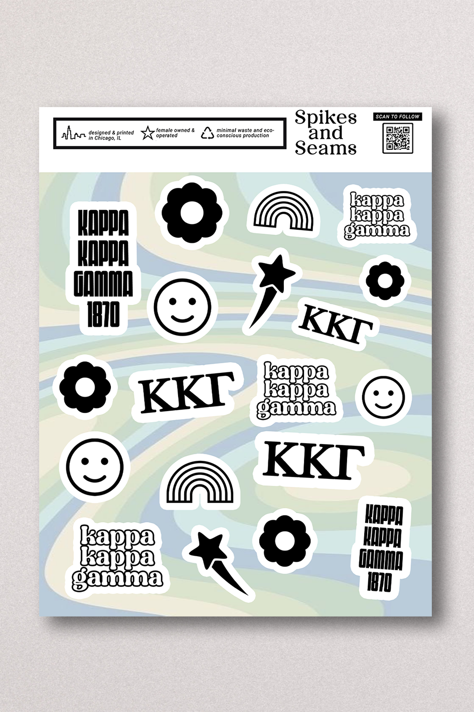 Sticker Sheet #13 - Kappa Kappa Gamma