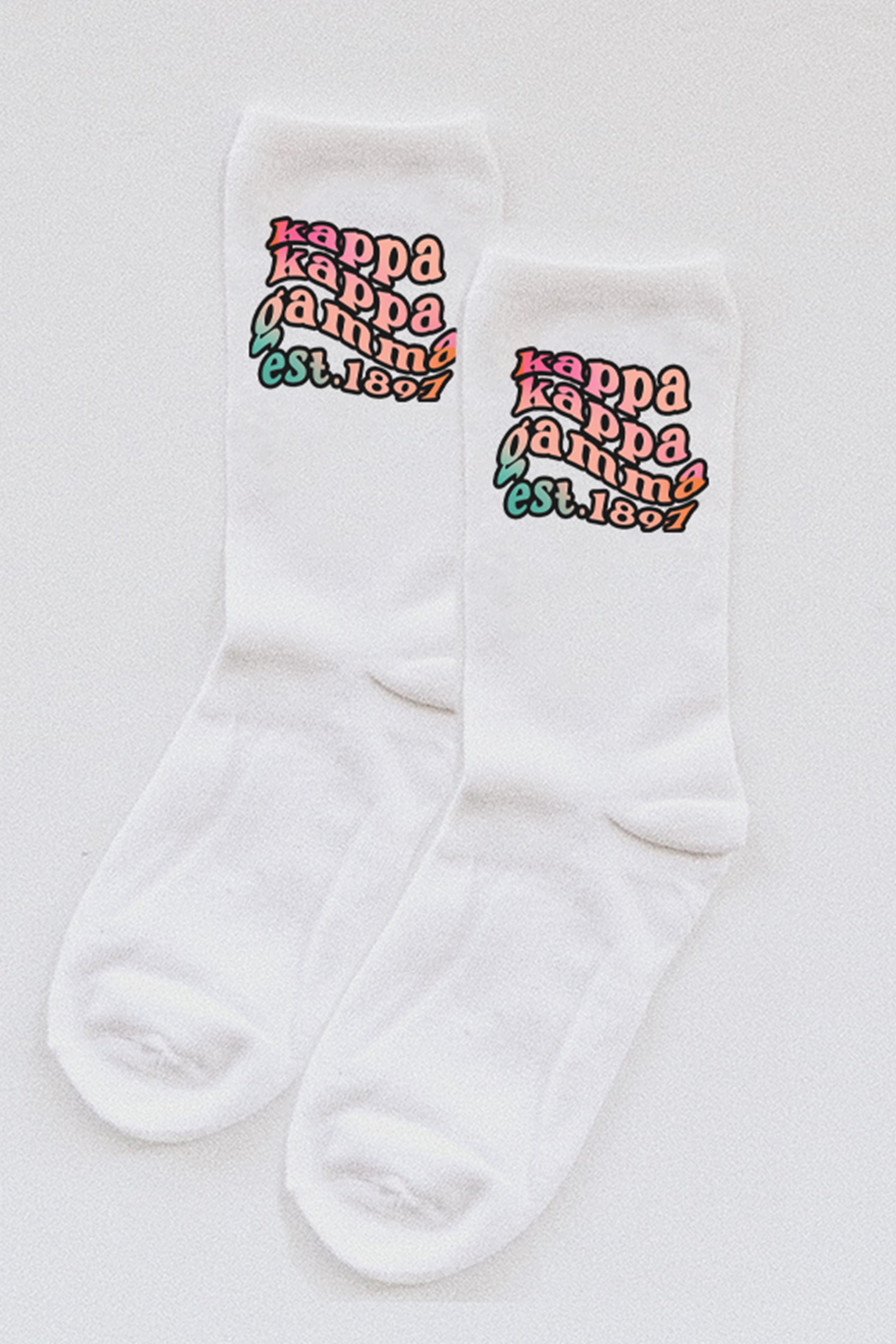 Gradient socks - Kappa Kappa Gamma - Spikes and Seams Greek