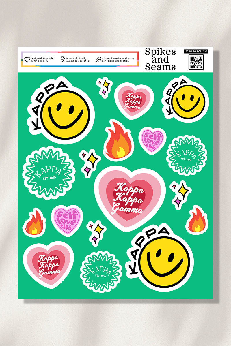 Sticker Sheet #14 - Kappa Kappa Gamma