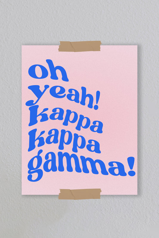 Kappa Kappa Gamma - Art Print #11 (8.5x11)