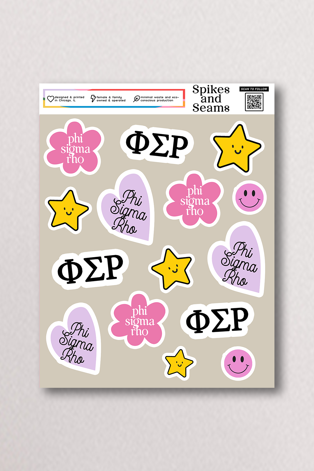Sticker Sheet #16 - Phi Sigma Rho