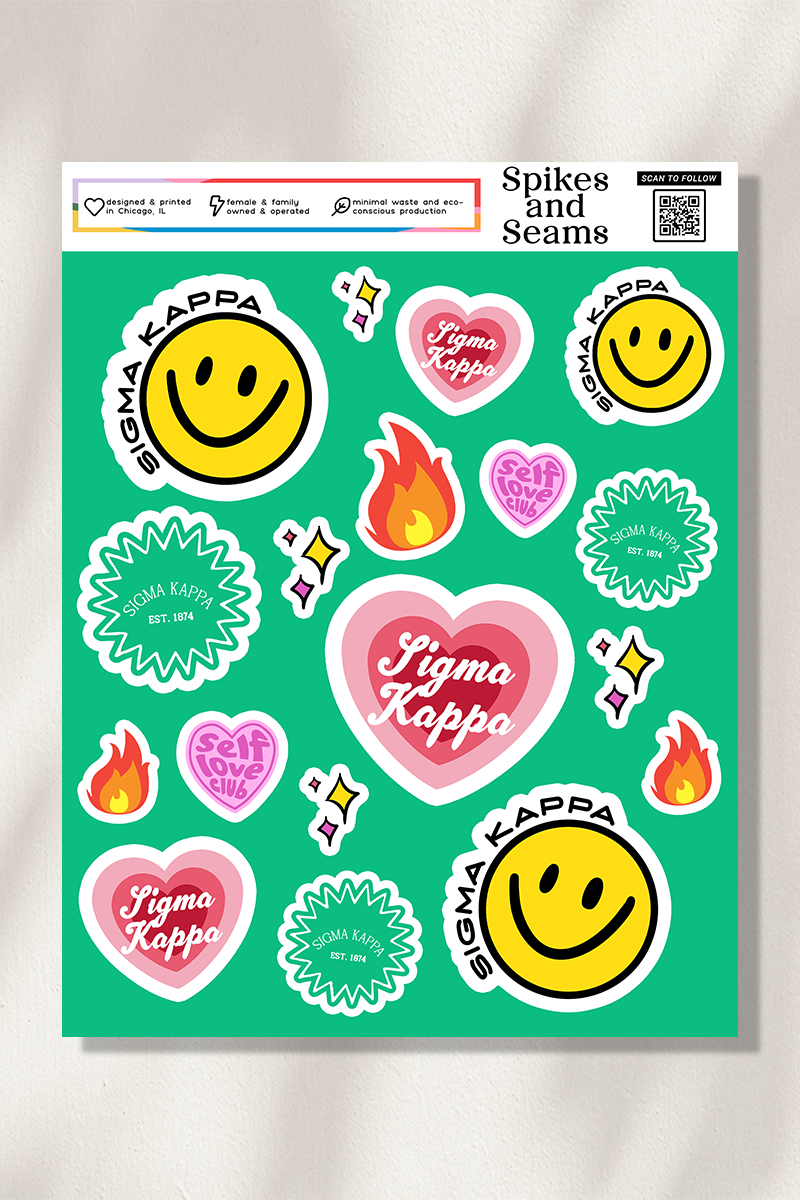 Sticker Sheet #14 - Sigma Kappa