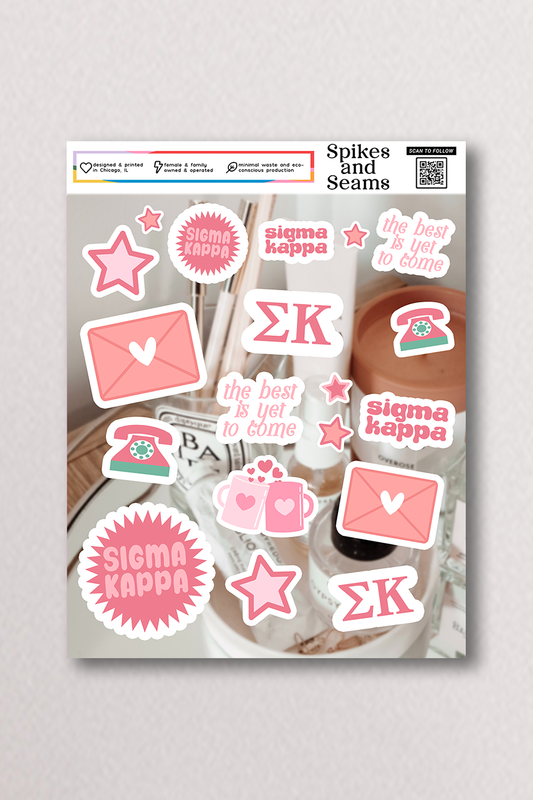 Sticker Sheet #17 - Sigma Kappa