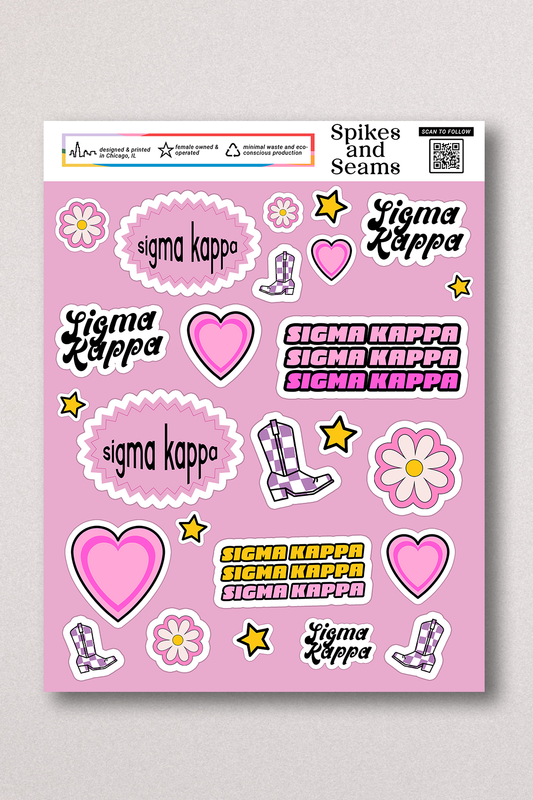 Sticker Sheet #12 - Sigma Kappa